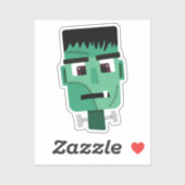 Frankenstein Monsters Kopf Aufkleber (Blatt)