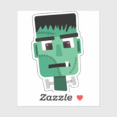 Frankenstein Monsters Kopf Aufkleber (Blatt)