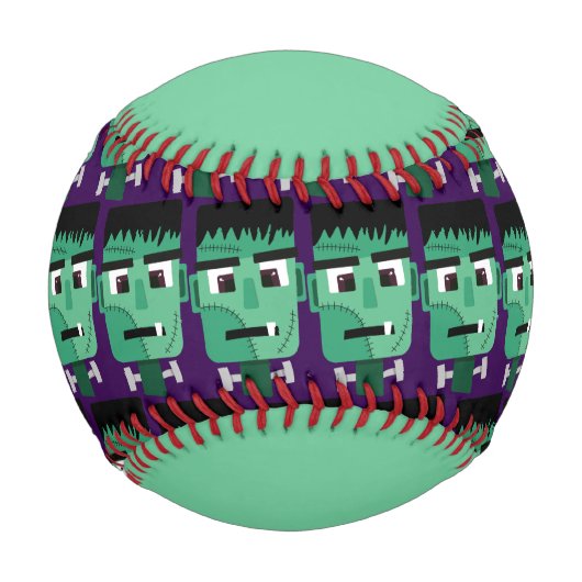 Frankenstein Monsters Kopf Baseball (Vorderseite)