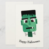 Frankenstein Monsters Kopf Briefpapier (Vorne/Hinten)