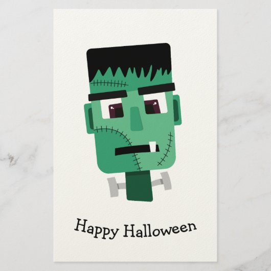 Frankenstein Monsters Kopf Briefpapier (Vorderseite)