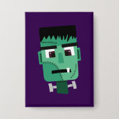 Frankenstein Monsters Kopf Button (Vorderseite)