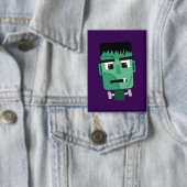 Frankenstein Monsters Kopf Button (Insitu)