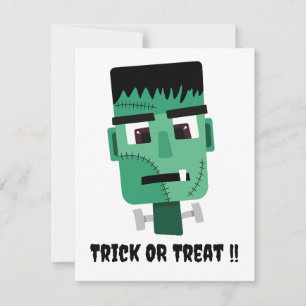 Frankenstein Monsters Kopf Einladung