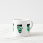 Frankenstein Monsters Kopf Espressotasse (Vorderseite Rechts)