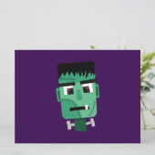 Frankenstein Monsters Kopf Feiertagskarte (Stehend Vorderseite)