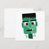 Frankenstein Monsters Kopf Feiertagskarte (Vorne/Hinten)