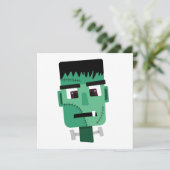 Frankenstein Monsters Kopf Feiertagskarte (Stehend Vorderseite)