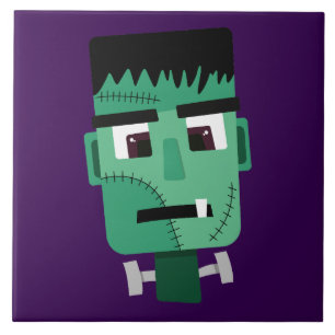 Frankenstein Monsters Kopf Fliese
