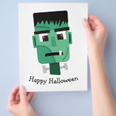 Frankenstein Monsters Kopf Flyer (Hand)