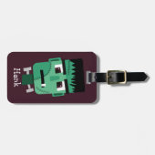 Frankenstein Monsters Kopf Gepäckanhänger (Vorderseite horizontal)