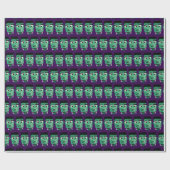 Frankenstein Monsters Kopf Geschenkpapier (Flach)