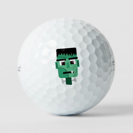 Frankenstein Monsters Kopf Golfball (Vorderseite)