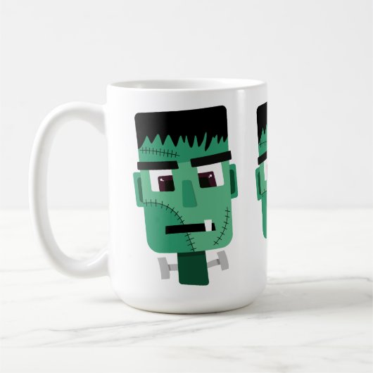 Frankenstein Monsters Kopf Kaffeetasse (Links)