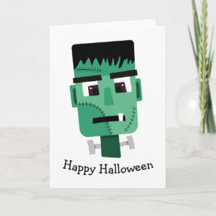 Frankenstein Monsters Kopf Karte