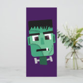 Frankenstein Monsters Kopf Karte (Stehend Vorderseite)