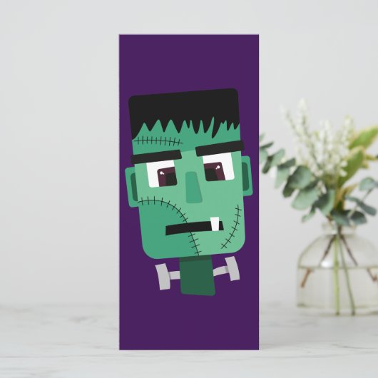 Frankenstein Monsters Kopf Karte (Stehend Vorderseite)