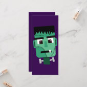 Frankenstein Monsters Kopf Karte (Vorderseite/Rückseite Beispiel)