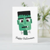 Frankenstein Monsters Kopf Karte (Stehend Vorderseite)