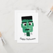 Frankenstein Monsters Kopf Karte (Vorderseite/Rückseite Beispiel)