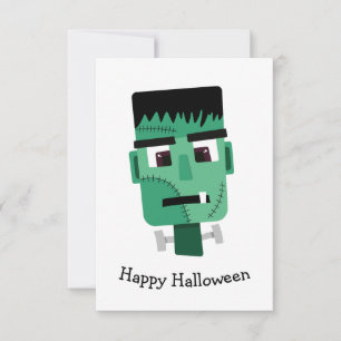 Frankenstein Monsters Kopf Karte