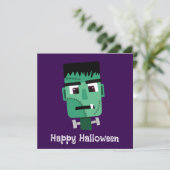 Frankenstein Monsters Kopf Karte (Stehend Vorderseite)