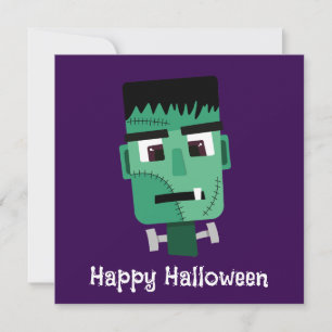 Frankenstein Monsters Kopf Karte