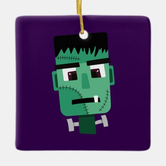 Frankenstein Monsters Kopf Keramikornament (Vorderseite)