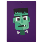 Frankenstein Monsters Kopf Klemmbrett (Rückseite)