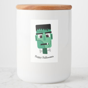 Frankenstein Monsters Kopf Lebensmitteletikett