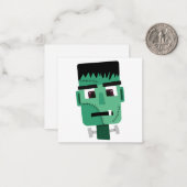 Frankenstein Monsters Kopf Mitteilungskarte (Vorderseite/Rückseite Beispiel)