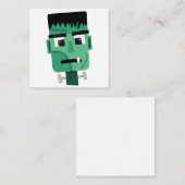 Frankenstein Monsters Kopf Mitteilungskarte (Vorne/Hinten)