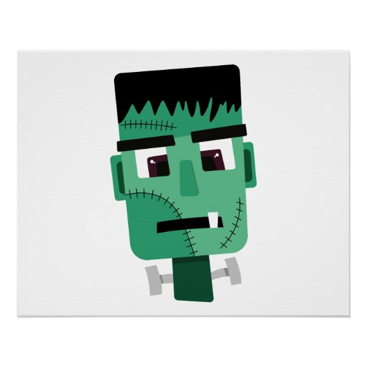 Frankenstein Monsters Kopf Poster (Vorderseite)