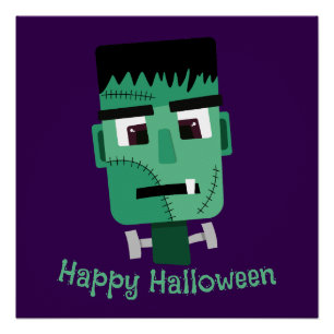 Frankenstein Monsters Kopf Poster