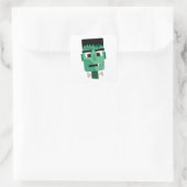 Frankenstein Monsters Kopf Quadratischer Aufkleber (Tasche)