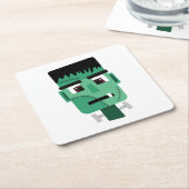 Frankenstein Monsters Kopf Rechteckiger Pappuntersetzer (angewinkelt)