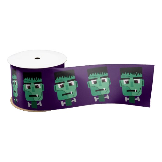 Frankenstein Monsters Kopf Satinband (Spule)