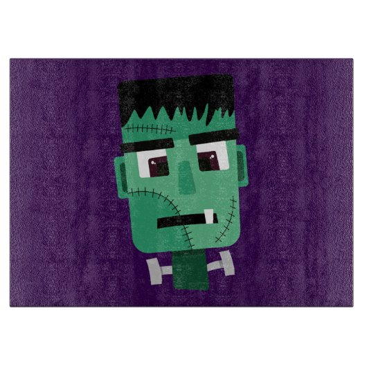 Frankenstein Monsters Kopf Schneidebrett (Vorderseite)