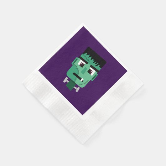 Frankenstein Monsters Kopf Serviette (Ecke)
