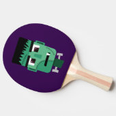 Frankenstein Monsters Kopf Tischtennis Schläger (Seitenansicht)