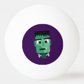 Frankenstein Monsters Kopf Tischtennisball (Rückseite)