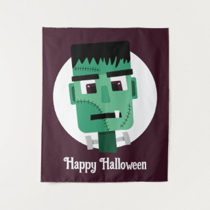Frankenstein Monsters Kopf Wandteppich