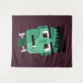 Frankenstein Monsters Kopf Wandteppich (Vorderseite (Horizontal))