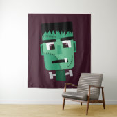 Frankenstein Monsters Kopf Wandteppich (Beispiel)