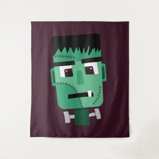 Frankenstein Monsters Kopf Wandteppich (Vorderseite)