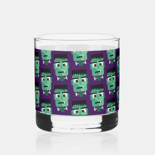 Frankenstein Monsters Kopf Whiskyglas (Vorderseite)