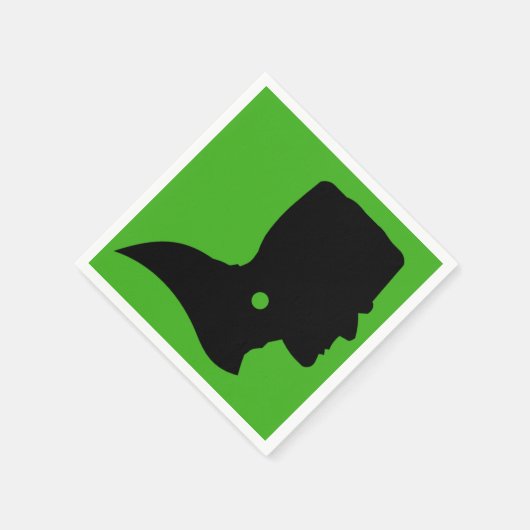 Frankenstein Monsters Silhouette Serviette (Ecke)