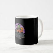Frankenstein-Monstertruck-Halloween-Grafikdesign Kaffeetasse (VorderseiteRechts)
