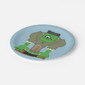 Frankenstein Moster PapierTeller (Schrägansicht)
