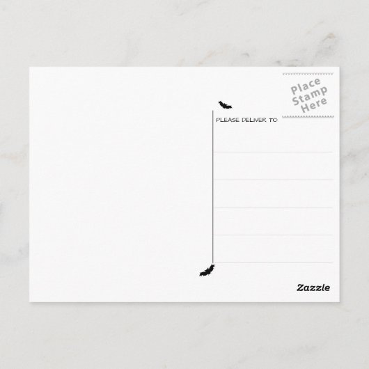 Frankenstein Mummy Dracula Halloween Monster Party Postkarte (Rückseite)